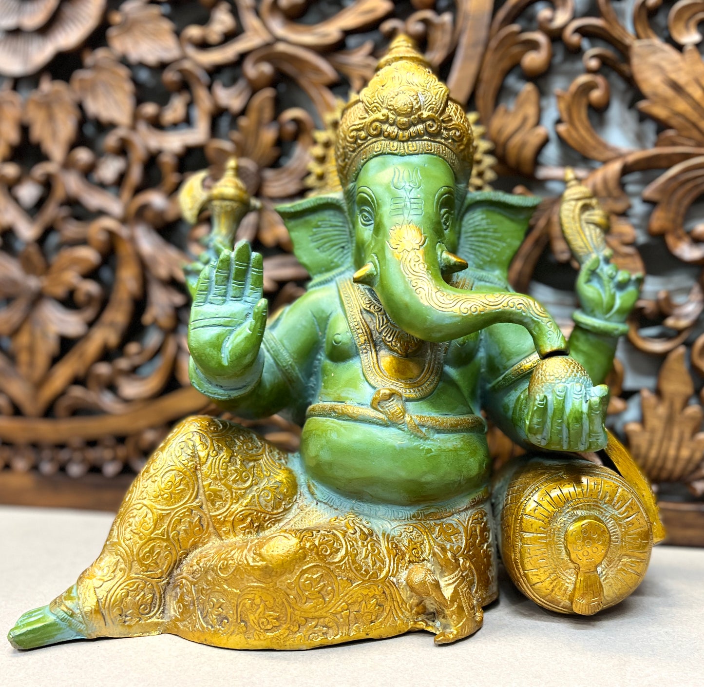 Ganesh Statue - Remover of Obstacles 37cm x 37cm