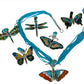 Inlaid Gemstone Butterfly Pendants by David Freeland