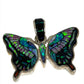 Inlaid Gemstone Butterfly Pendants by David Freeland