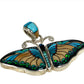 Inlaid Gemstone Butterfly Pendants by David Freeland