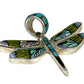Inlaid Gemstone Butterfly Pendants by David Freeland
