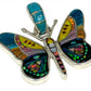 Inlaid Gemstone Butterfly Pendants by David Freeland