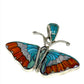 Inlaid Gemstone Butterfly Pendants by David Freeland