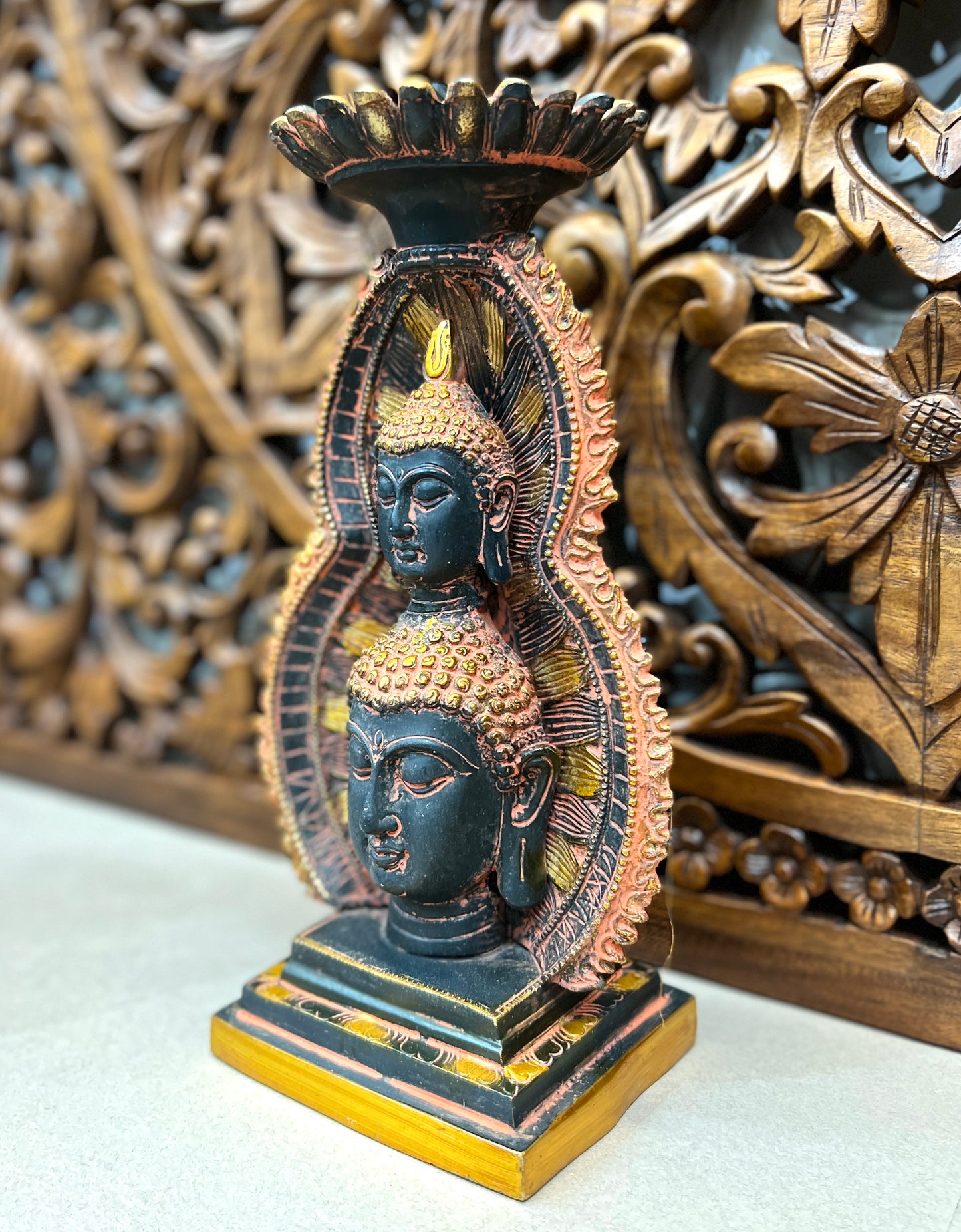 Buddha Altar Candle Holder - 30cm x 17cm