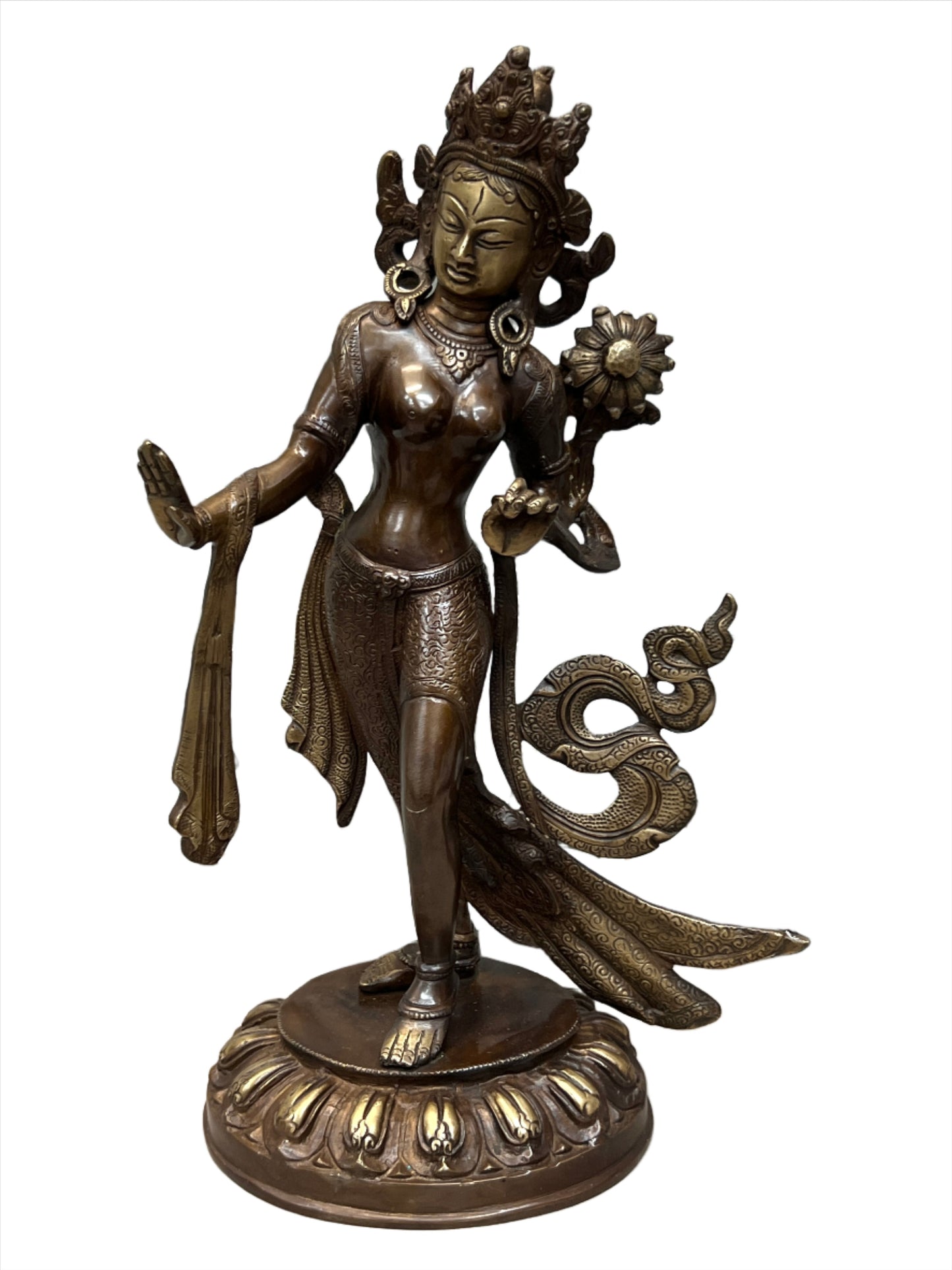 Dancing Tara Statue - Goddess of Healing 37cm x 24cm Dancing Tara Statue - Goddess of Healing 37cm x 24cm