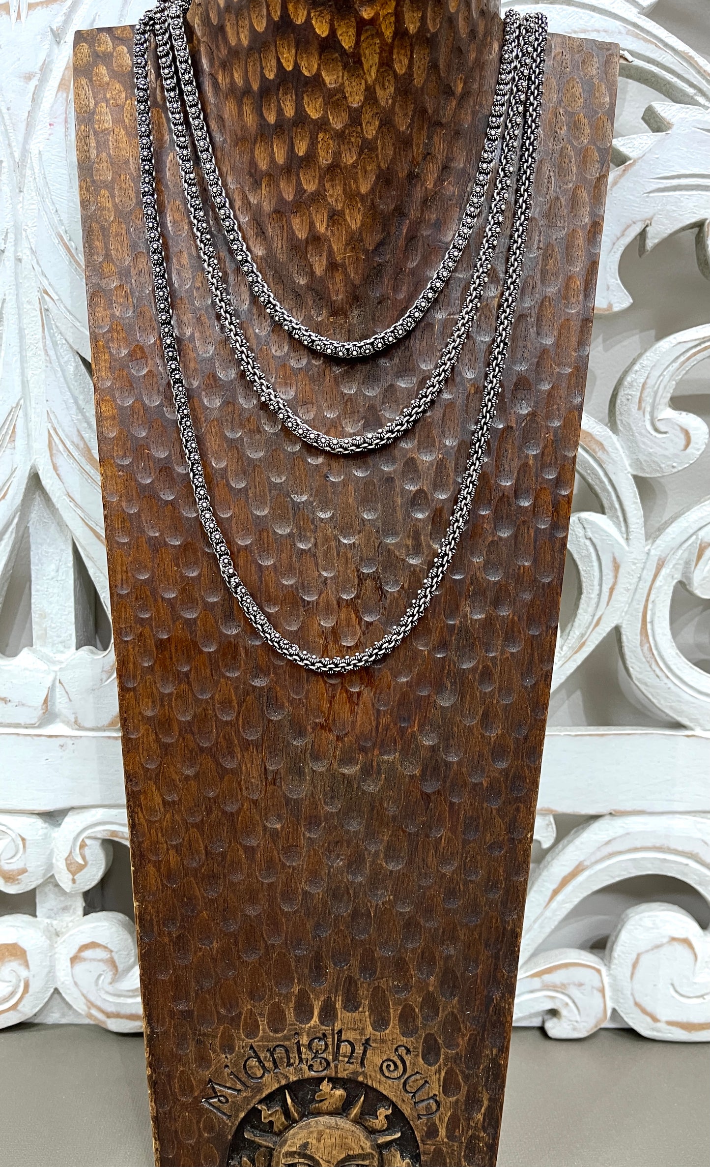 Two sided Thai Oxidized Chains - 16"-24"