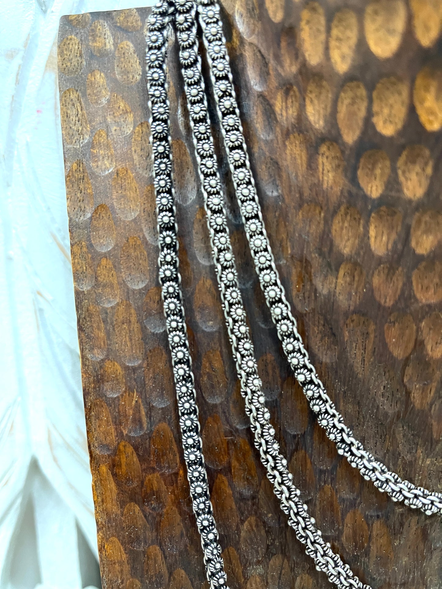 Two sided Thai Oxidized Chains - 16"-24"