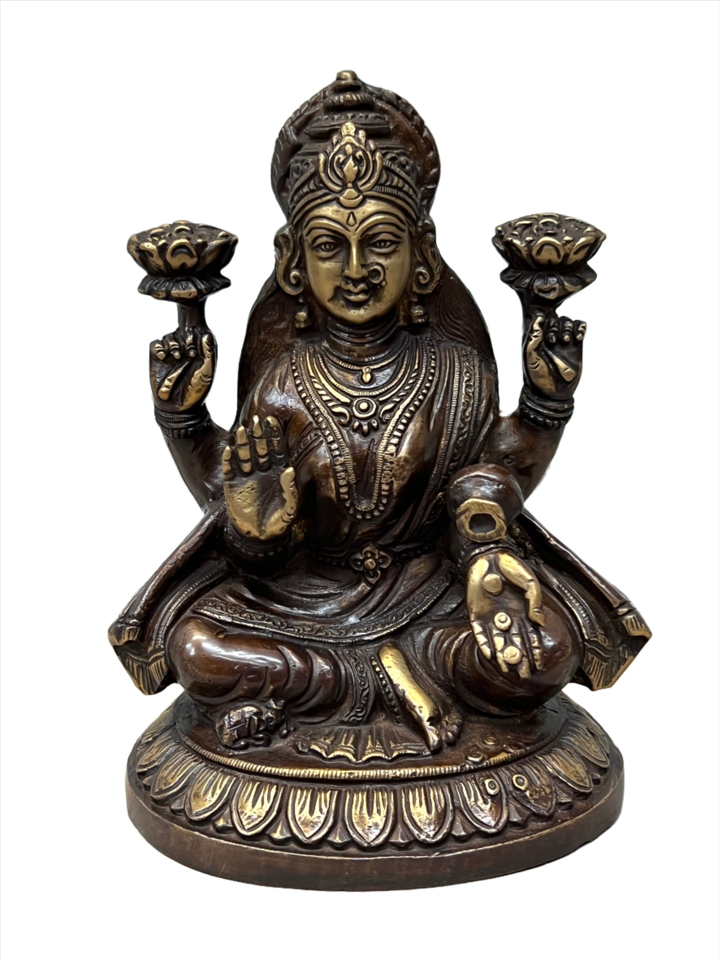 Laxmi Statue - Goddess of Wealth 20cm x 17cm