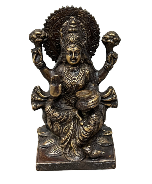 Laxmi Statue - Goddess of Wealth 20cm x 13cm