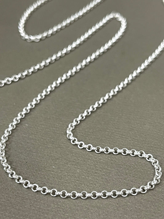 2mm Sterling Rolo Chains - 20"-28"