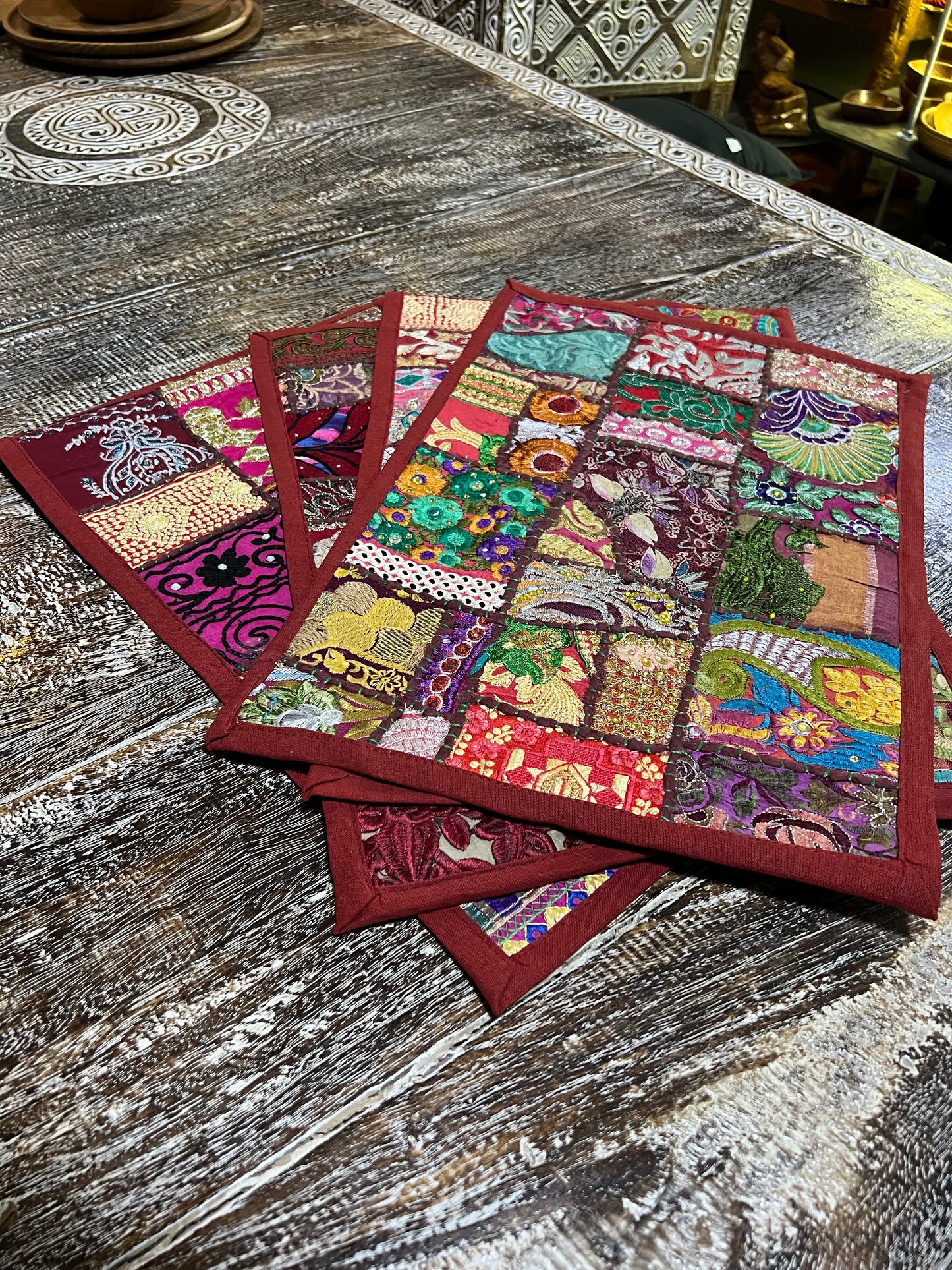 Rajasthani Patchwork Placemat Set