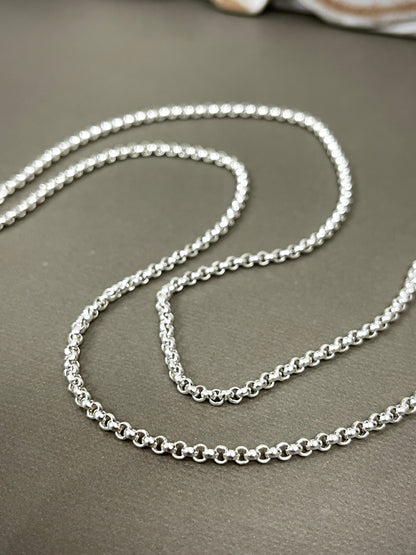 2.8mm Sterling Rolo Chains - 20"-28"