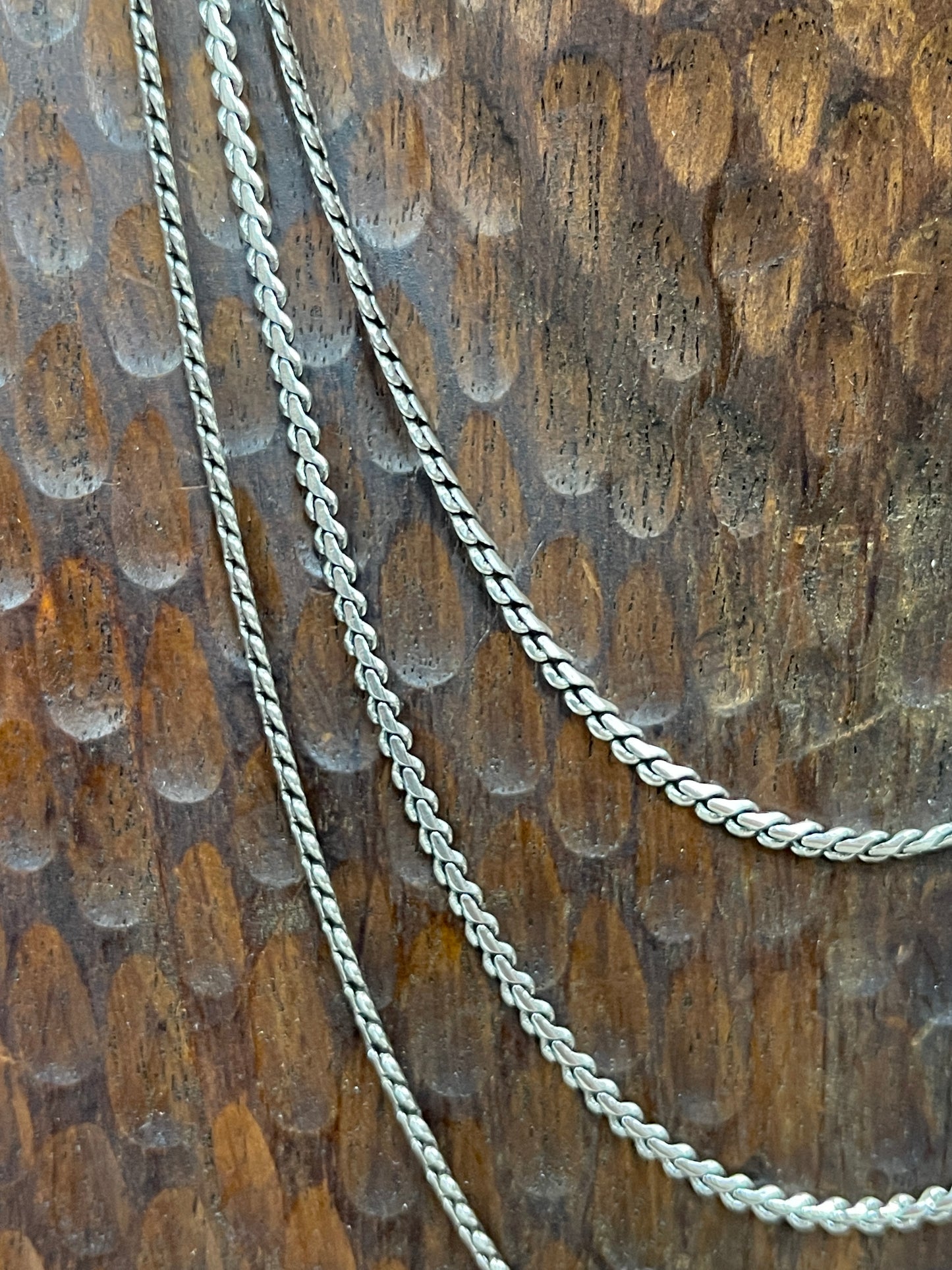 2.4mm Sterling Thai Antiqued Chains - 16"-20"