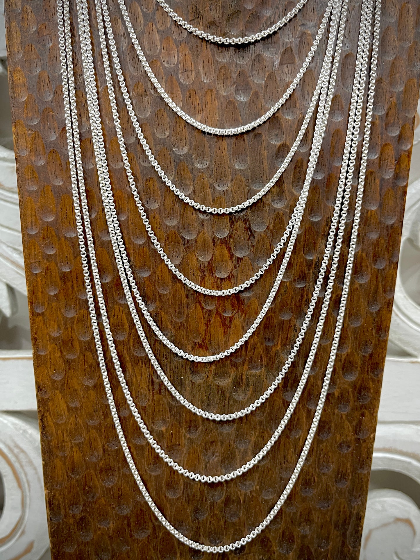 1.8mm Sterling Double Cable Chains - 16"-30"
