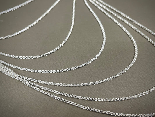 1.8mm Sterling Double Cable Chains - 16"-30"