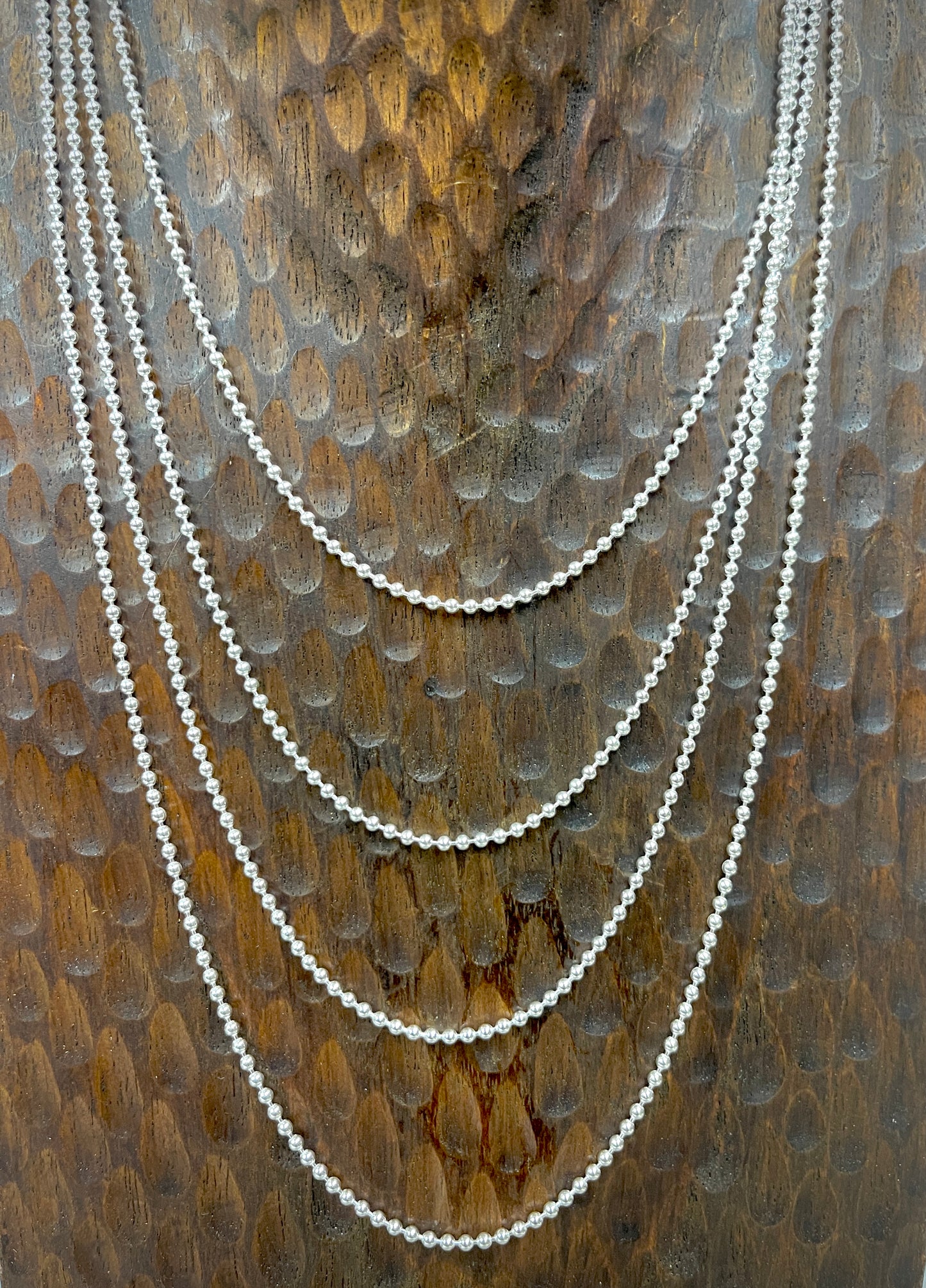 2mm Sterling Ball Chains - 16"-24"