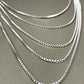 2mm Sterling Antiqued Box Chains - 16"-24"