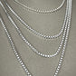 2mm Sterling Antiqued Box Chains - 16"-24"