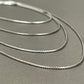 1mm Sterling Antiqued Snake Chains - 16"-24"