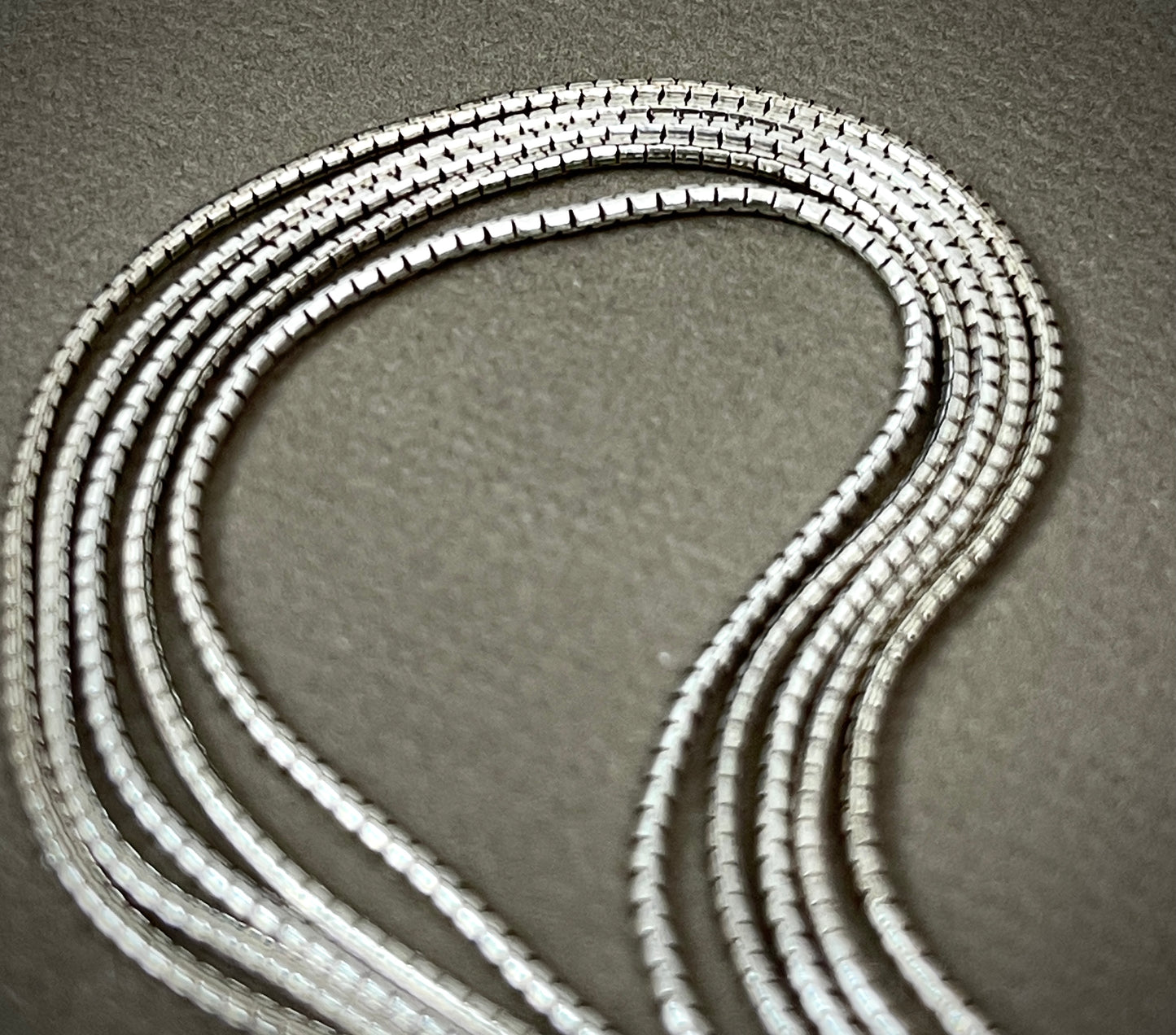 1mm Sterling Antiqued Snake Chains - 16"-24"