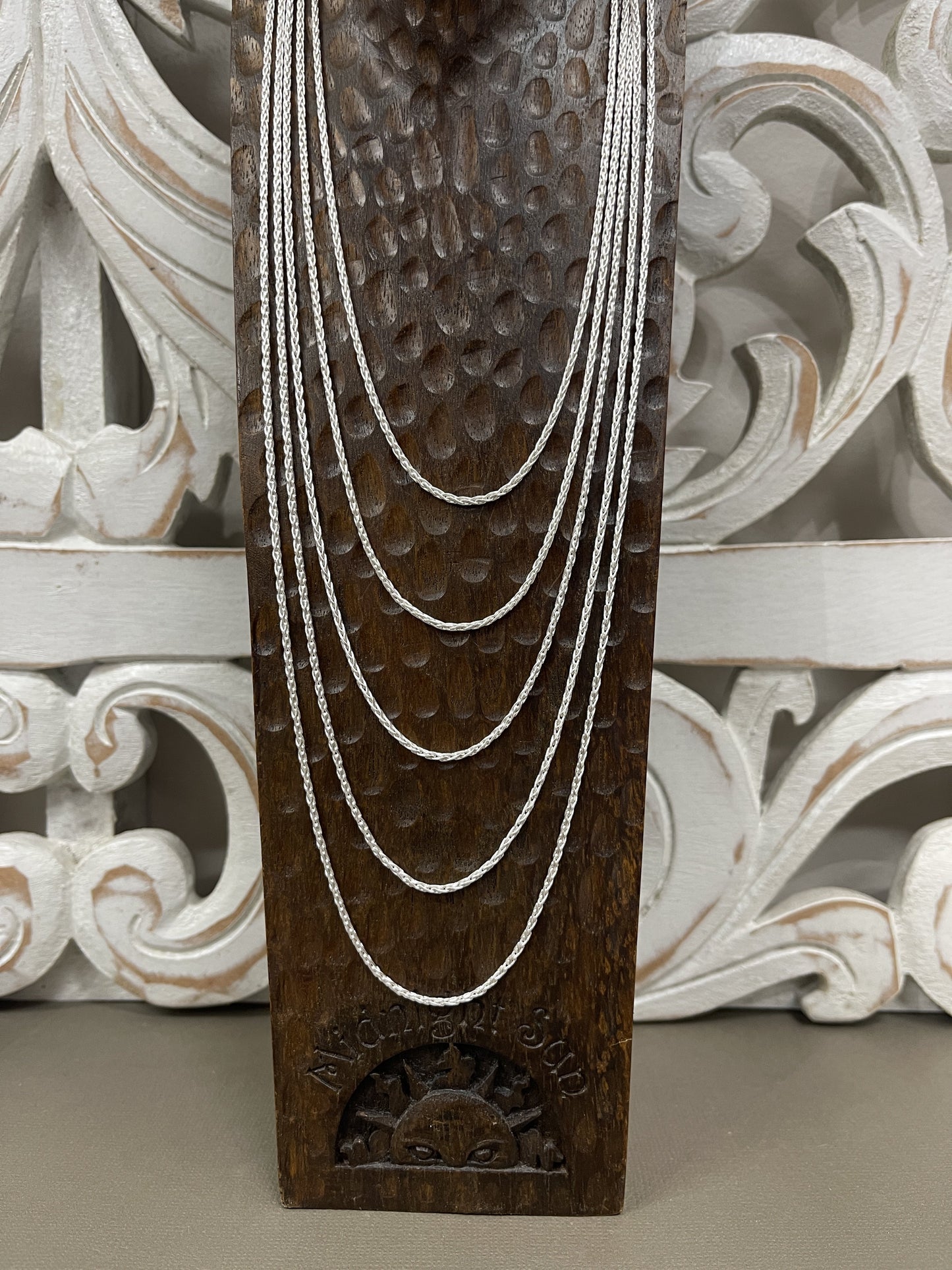 1.2mm Sterling Wheat Chains - 16"-24"