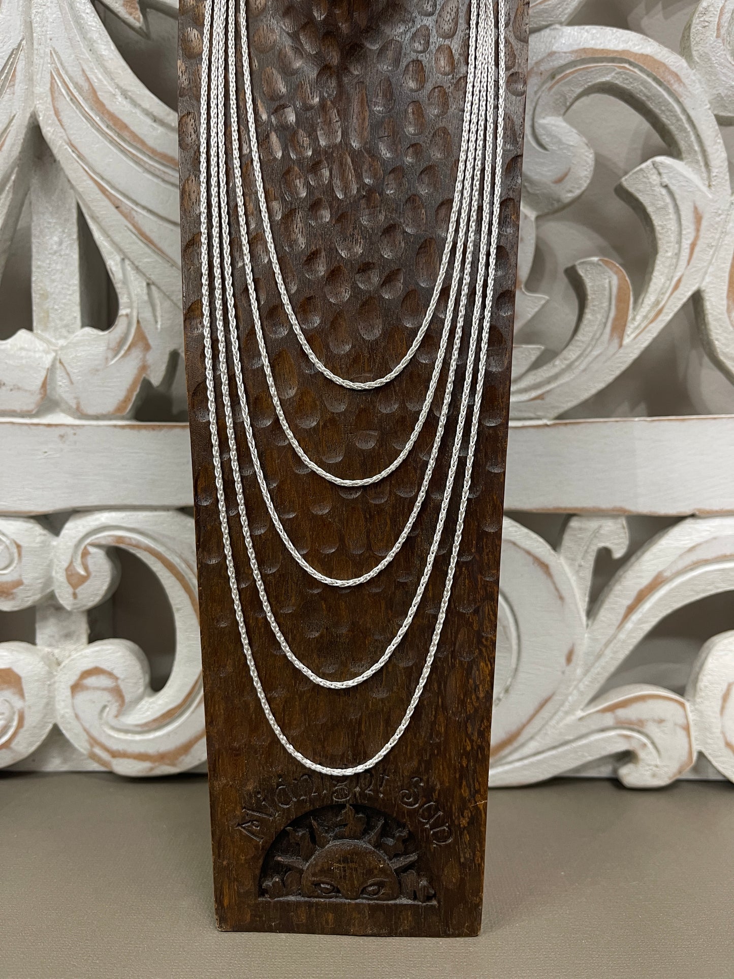 1.5mm Sterling Wheat Chains - 16"-24"
