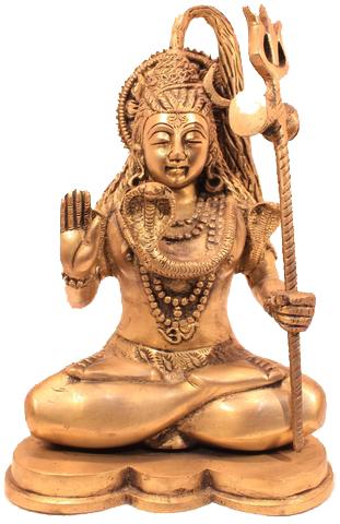 Meditating Shiva Statue