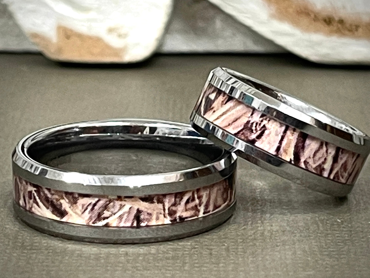Tungsten Carbide Wood Rings