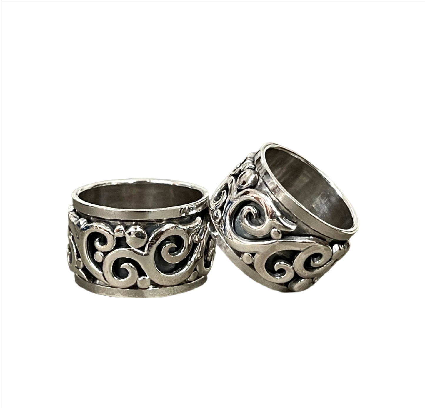 Sterling Spinner Rings - Sizes 8-14