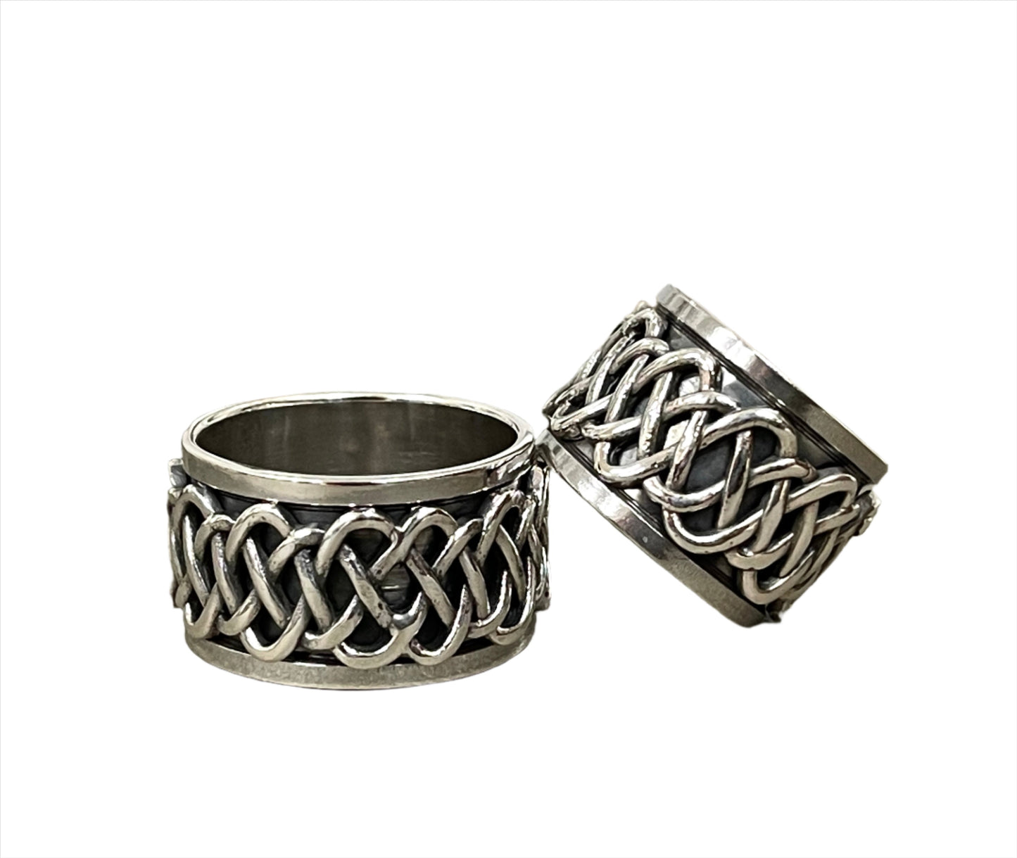 Sterling Spinner Rings - Sizes 7-13