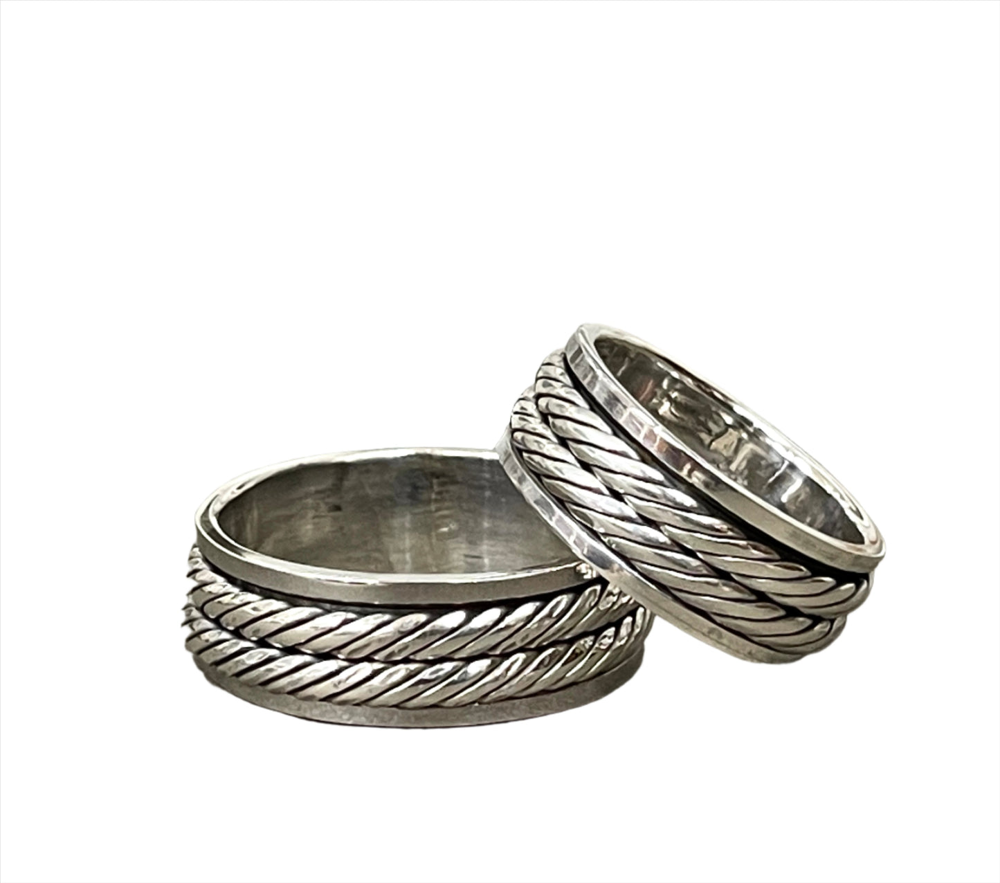 Sterling Spinner Rings - Sizes 7-14