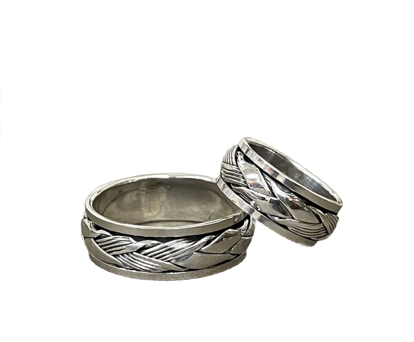 Sterling Spinner Rings - Sizes 8-14