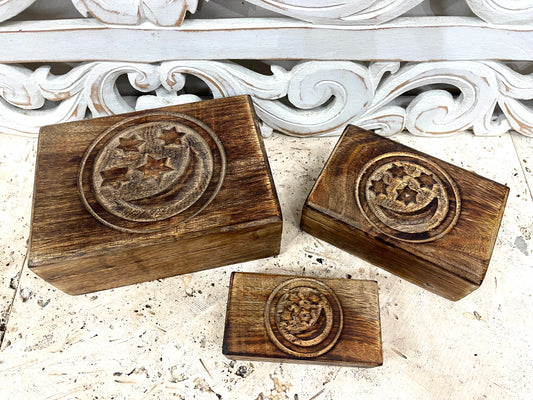 Mango Wooden Boxes - Set of 3