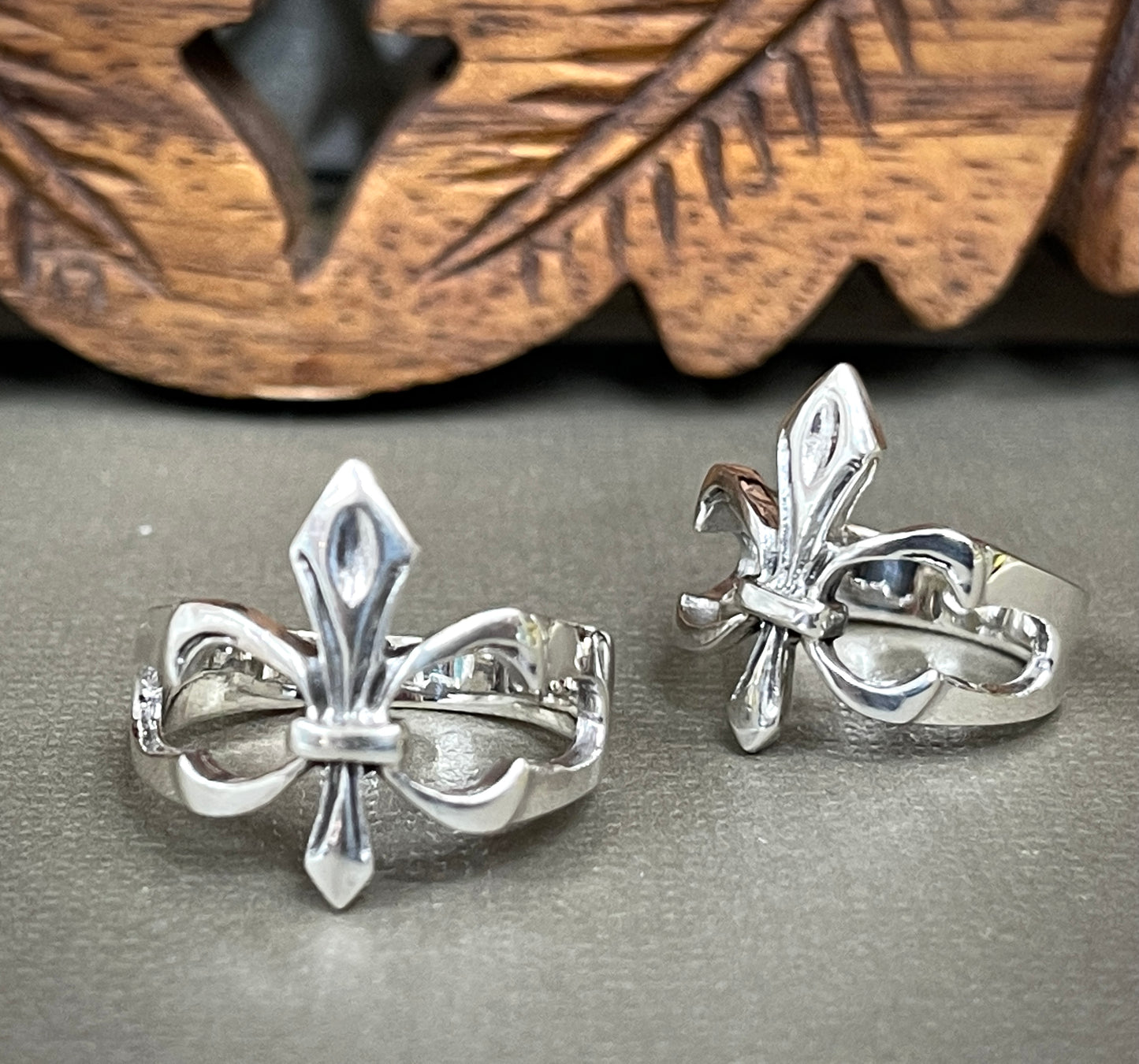 Sterling Fleur De Lis Rings - Sizes 5-11