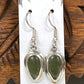 Sterling Silver Moldavite Teardrop Earrings