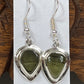 Sterling Silver Moldavite Teardrop Earrings