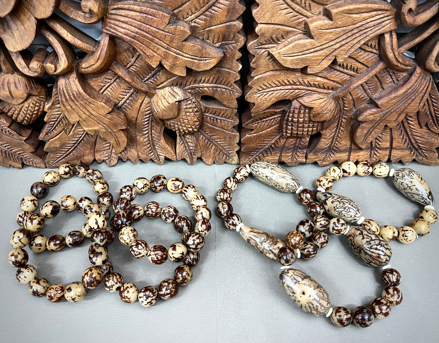 15mm Tagua Nut Bracelets