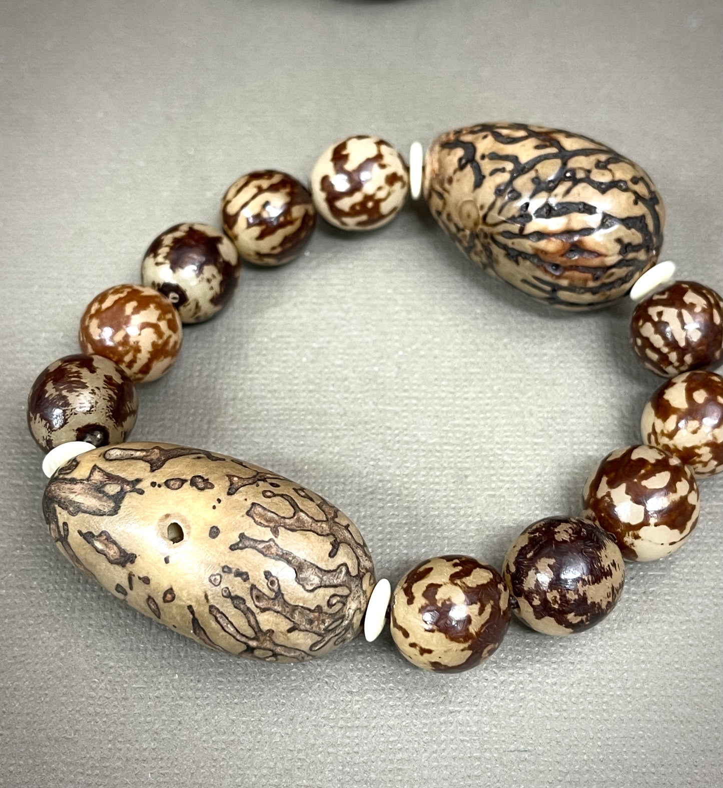15mm Tagua Nut Bracelets
