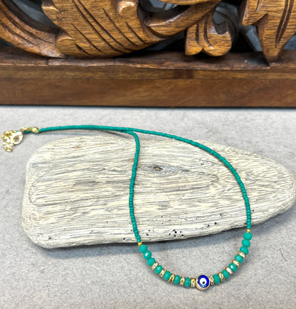 Beaded Evil Eye Necklaces