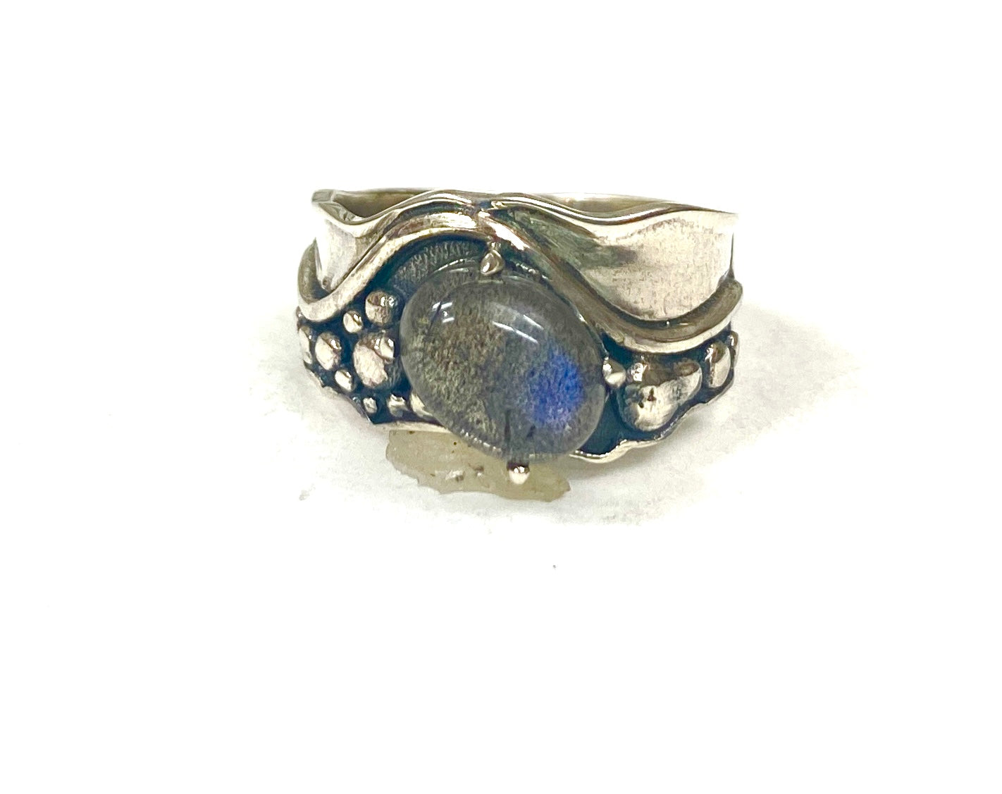 Sterling Silver Abstract Ring - Available in 4 stones