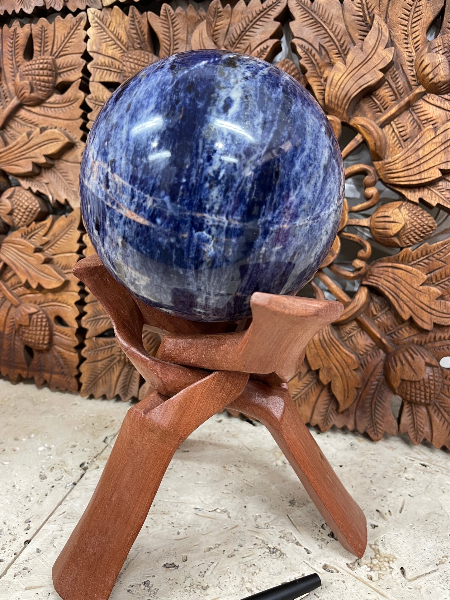 XXL Sodalite Sphere from India - 3.6 Kilos