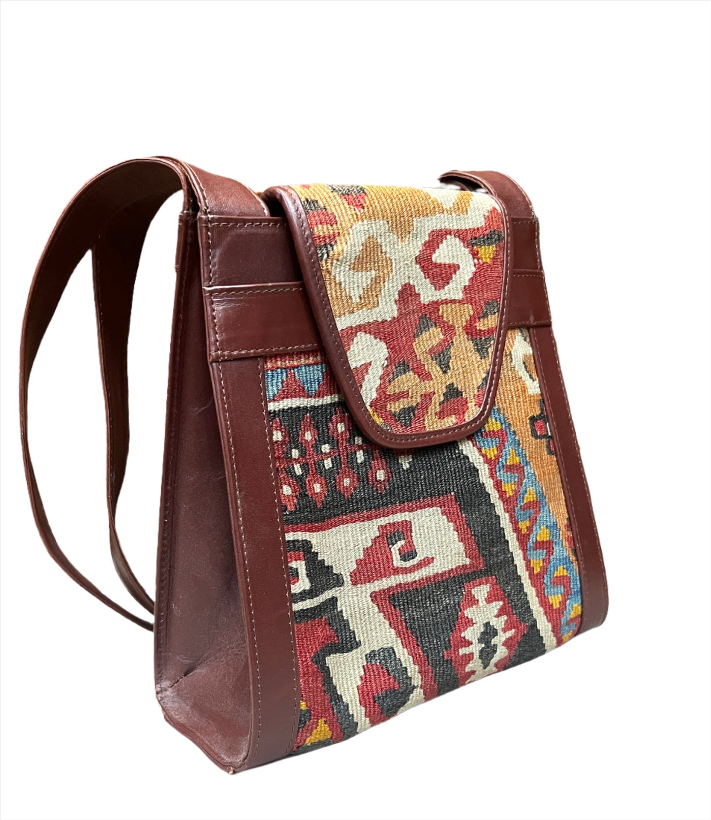 Turkish Kilim Leather Bags