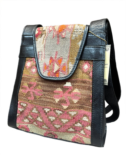 Turkish Kilim Leather Bags