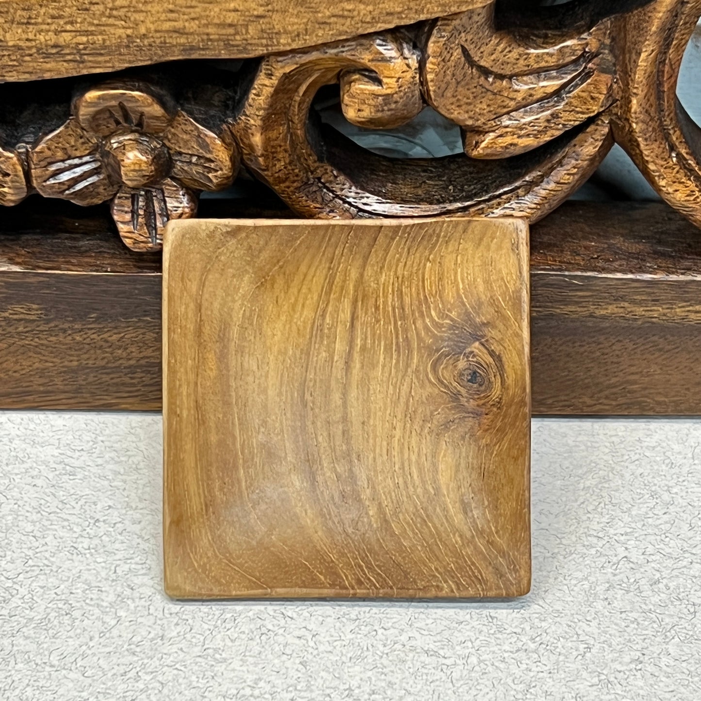 Teak Wood Condiment Serving Tray