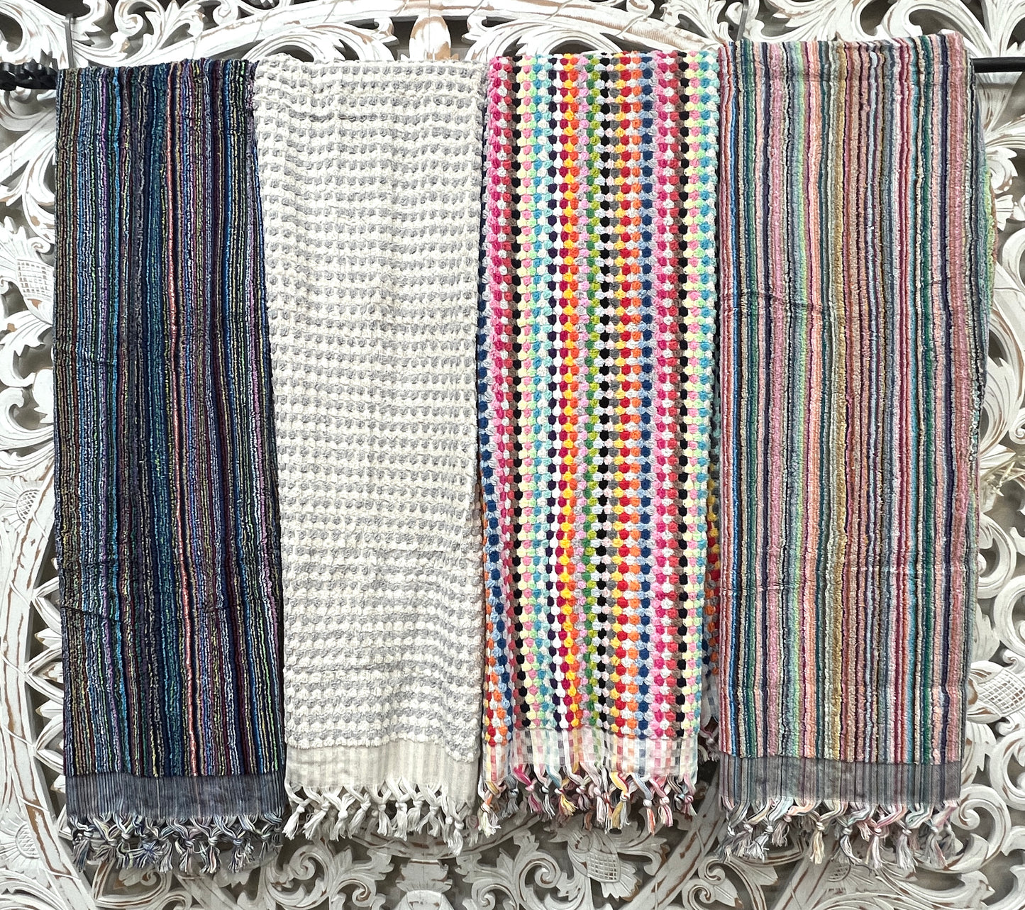 Turkish Dot Oversized Spa Towels