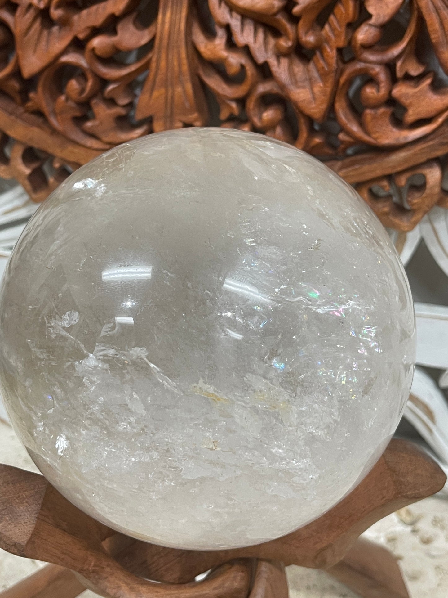 13cm Clear Quartz Crystal Balls Sphere