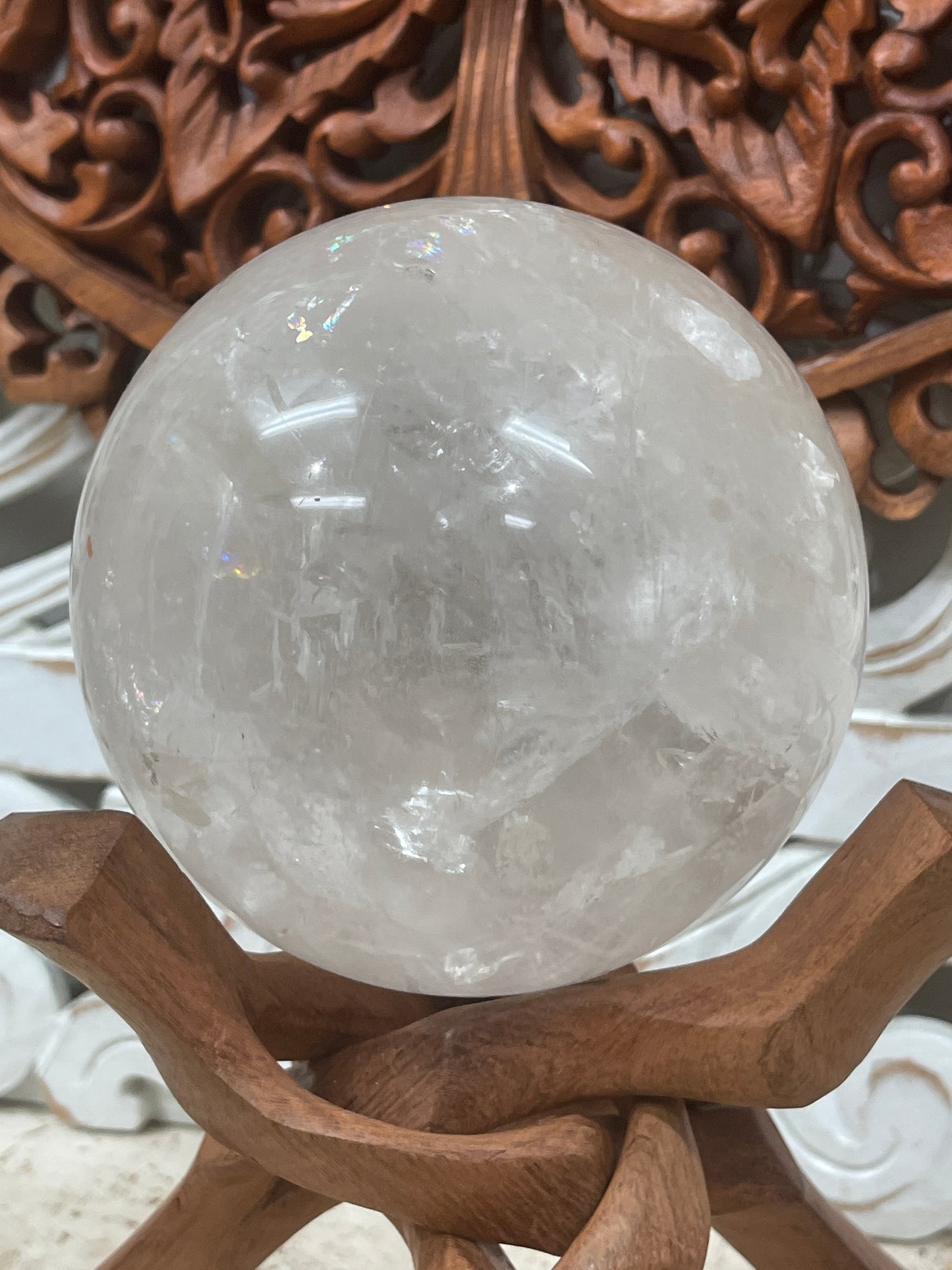 11.5cm Clear Quartz Crystal Balls Sphere