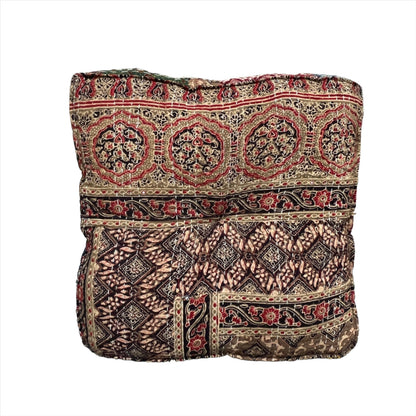 Square Rajasthani Kantha Floor Pillow