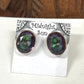 Mystic Topaz Sterling Silver Oval Faceted Stud Earrings- 2 Sizes Available