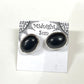 Black Onyx Sterling Silver Stud Earrings - 2 sizes Available